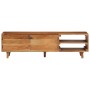 Mueble de TV madera acacia con acabado miel 140x30x40 cm
