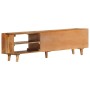 Mueble de TV madera acacia con acabado miel 140x30x40 cm