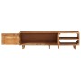Mueble de TV madera acacia con acabado miel 140x30x40 cm