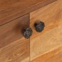 Mueble de TV madera acacia con acabado miel 140x30x40 cm