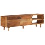 Mueble de TV madera acacia con acabado miel 140x30x40 cm