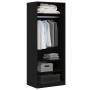 Armario Roble negro 80 x 50 x 200 cm Madera contrachapada