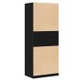 Armario Roble negro 80 x 50 x 200 cm Madera contrachapada