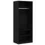 Armario Roble negro 80 x 50 x 200 cm Madera contrachapada