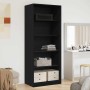 Armario Roble negro 80 x 50 x 200 cm Madera contrachapada