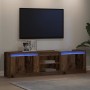 Gabinete de TV Marrón 180 x 34 x 50 cm Madera contrachapada