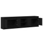 Gabinete de TV Negro 182 x 34 x 50 cm Madera contrachapada