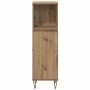Juego de Muebles de Baño 3 pcs Roble artesanal 30 x 30 x 180 cm
