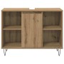 Juego de Muebles de Baño 3 pcs Roble artesanal 30 x 30 x 180 cm