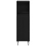 Juego de Muebles de Baño 3 pcs Roble Negro 30 x 30 x 180 cm