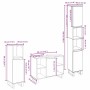 Juego de muebles de baño 3 pcs Marrón 30 x 30 x 180 cm