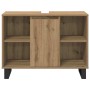 Juego de muebles de baño 3 pcs Marrón 30 x 30 x 180 cm