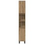 Juego de muebles de baño 3 pcs Marrón 30 x 30 x 180 cm