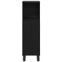 Juego de muebles de baño 3 pcs Negro 30 x 30 x 180 cm