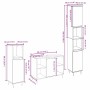 Conjunto de Muebles de Baño 3 pcs Madera Vieja 30 x 30 x 180 cm