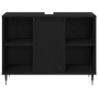 Conjunto de Muebles de Baño 3 pcs Roble Negro 30 x 30 x 180 cm