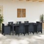 Mesa de Jardín Antracita 250 x 100 x 73 cm ratán sintético