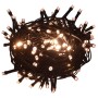 Árbol de Navidad artificial con LEDs y soporte PVC negro 120 cm