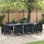 Mesa de Jardín Antracita 300 x 100 x 73 cm ratán sintético