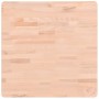 Tablero de mesa cuadrado de madera maciza de haya 60x60x2,5 cm