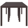 Mesa de Jardín Marrón 300 x 100 x 73 cm ratán sintético