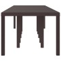 Mesa de Jardín Marrón 350 x 100 x 73 cm ratán sintético