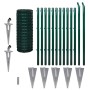 Set de euro valla acero verde 25x1 m