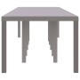 Mesa de Jardín Gris Claro 350 x 100 x 73 cm ratán sintético
