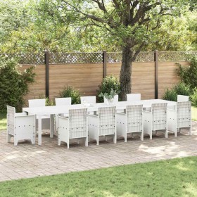 Mesa de Jardín 400 x 100 x 73 cm ratán sintético