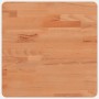 Tablero de mesa cuadrado de madera maciza de haya 40x40x2,5 cm