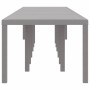 Mesa de Jardín Gris claro 400 x 100 x 73 cm ratán sintético