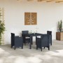 Conjunto de Comedor de Jardín 5 pcs Antracita Ratan Polt