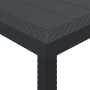 Conjunto de Comedor de Jardín 5 pcs Antracita Ratan Polt