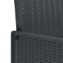 Conjunto de Comedor de Jardín 5 pcs Antracita Ratan Polt