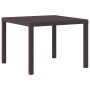 Conjunto de Comedor de Jardín 5 pcs Marrón Ratan Polt