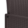 Conjunto de Comedor de Jardín 5 pcs Marrón Ratan Polt