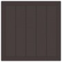Conjunto de Comedor de Jardín 5 pcs Marrón Ratan Polt