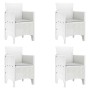 Conjunto de Comedor de Jardín 5 pcs Ratan Polt