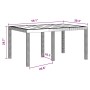 Conjunto de Comedor de Jardín 7 pcs Antracita Ratan Polt