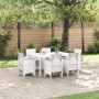 Conjunto de Comedor de Jardín 7 pcs Ratan Polt
