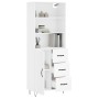 Hohes weißes Sperrholz-Sideboard 69,5 x 34 x 180 cm von vidaXL, Sideboards - Ref: Foro24-3189437, Preis: 152,17 €, Rabatt: %