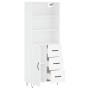 Aparador alto madera contrachapada blanco 69,5x34x180 cm de vidaXL, Aparadores - Ref: Foro24-3189437, Precio: 152,05 €, Descu...