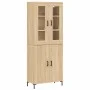 Hohes Sideboard aus eichenfarbenem Sperrholz, 69,5 x 34 x 180 cm von vidaXL, Sideboards - Ref: Foro24-3198212, Preis: 169,74 ...