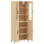 Hohes Sideboard aus eichenfarbenem Sperrholz, 69,5 x 34 x 180 cm von vidaXL, Sideboards - Ref: Foro24-3198212, Preis: 169,74 ...