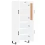 Hoher Schrank aus weißem Sperrholz 69,5x34x180 cm von vidaXL, Sideboards - Ref: Foro24-3199577, Preis: 156,17 €, Rabatt: %