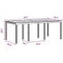 Conjunto de Comedor de Jardín 9 pcs Marrón Ratan Polt