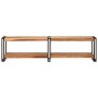 Mueble de TV madera maciza de acacia 160x30x40 cm en Muebles TV | Comprar online en Foro24