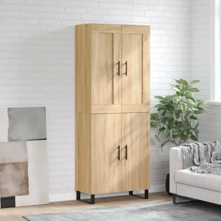Hohes Sideboard Sperrholz Eiche Farbe 69,5x34x180 cm von vidaXL, Sideboards - Ref: Foro24-3199580, Preis: 162,06 €, Rabatt: %