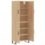 Tall plywood oak-colored highboard 69.5x34x180 cm by vidaXL, Sideboards - Ref: Foro24-3199580, Price: 163,94 €, Discount: %