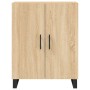 Tall plywood oak-colored highboard 69.5x34x180 cm by vidaXL, Sideboards - Ref: Foro24-3199580, Price: 163,94 €, Discount: %
